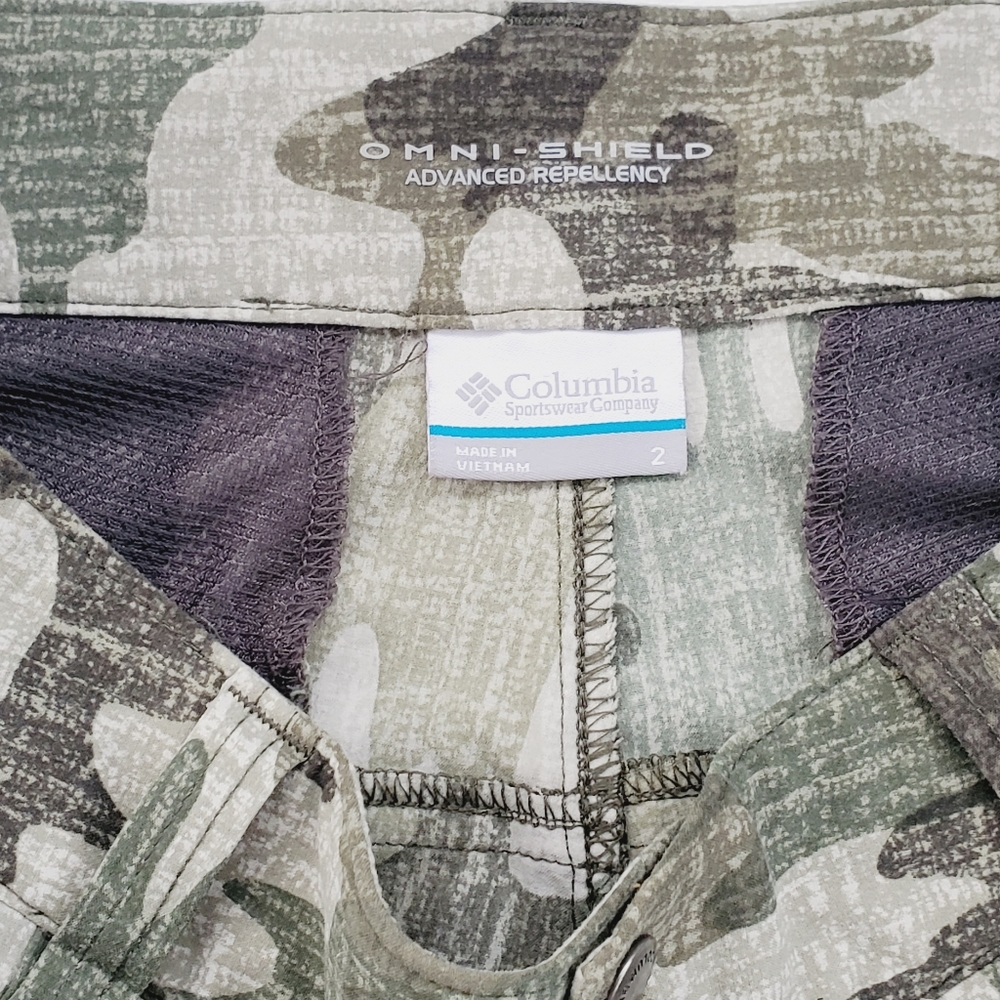 Columbia Omni Shield Camouflage Shorts Size 2 - Picture 5 of 5